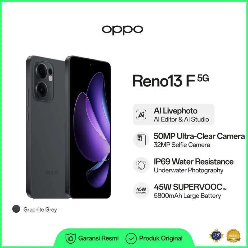 OPPO Reno 13 FS Smartphone – 12+512 GB, Dual SIM, 5G, Graphitgrau, OEM Neuware Mit Garantie