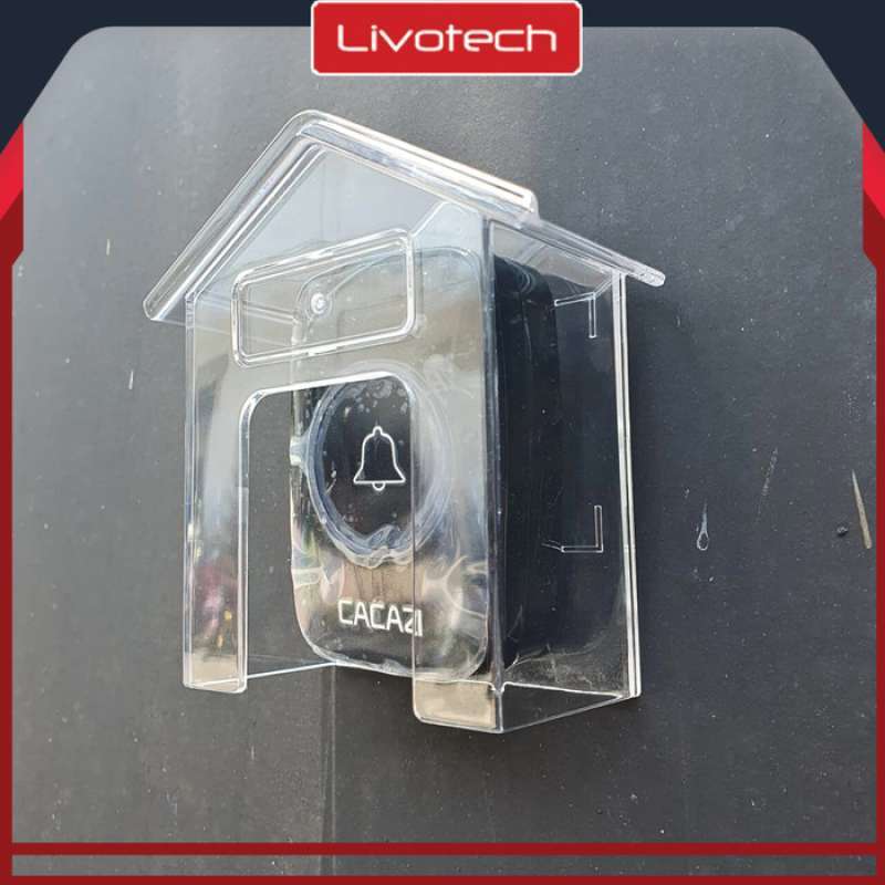 Pelindung Hujan Door Bell Pintu Rumah Wireless Rain Cover Doorbell Bel