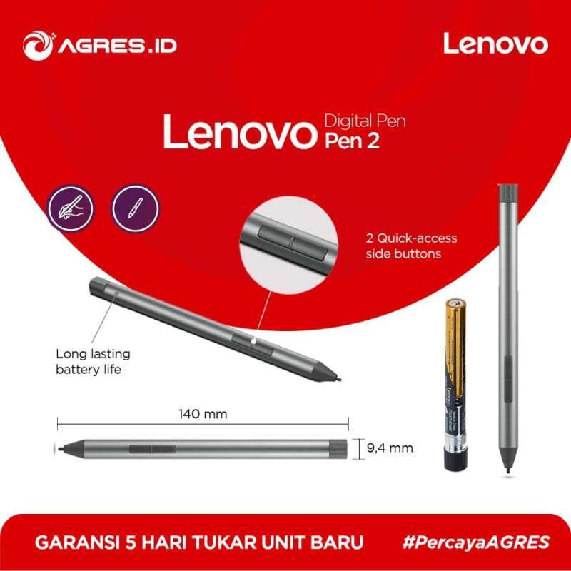 Battery Lenovo Flex Active Pen Lenovo Active Pen Battery Life