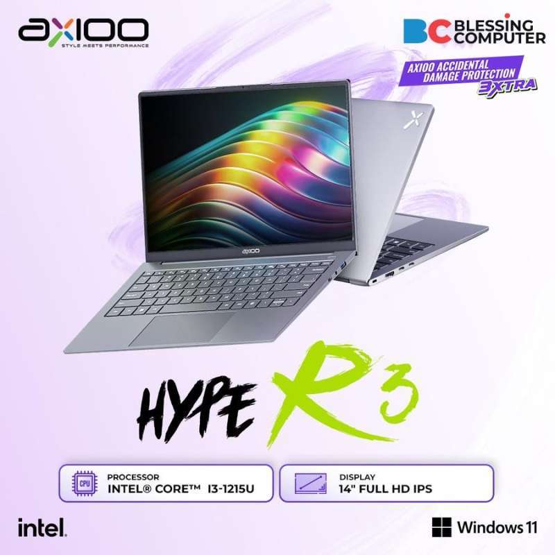 Jual Axioo Hype R3 Core I3 1215u 12gb 256gb W11 Grey Di Seller Blessing ...
