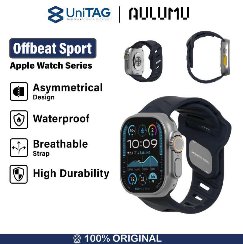 Strap Apple Watch Ultra Series 10 SE Aulumu Offbeat Sport  Rubber Soft Waterproof Band 49mm 46mm 45mm 44mm 42mm