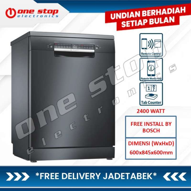 Promo [garansi Resmi] Bosch Sms4hmc65q Free-standing Dishwasher - Main Image