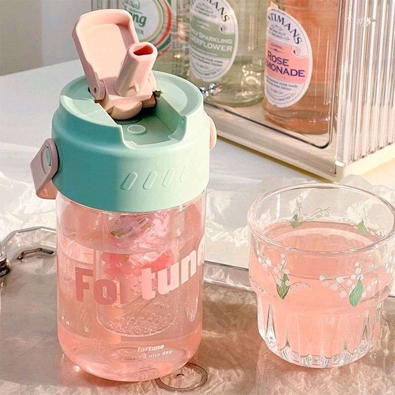 Botol Minum Aesthetic Casual/ Botol Minum Water Fruit 600ml Dan 800 ml