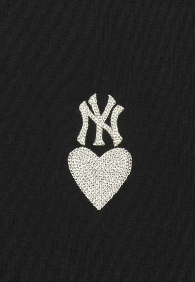 ☆MLB Korea☆ Basic Small Lettering Overfit Man to Man NY Bl