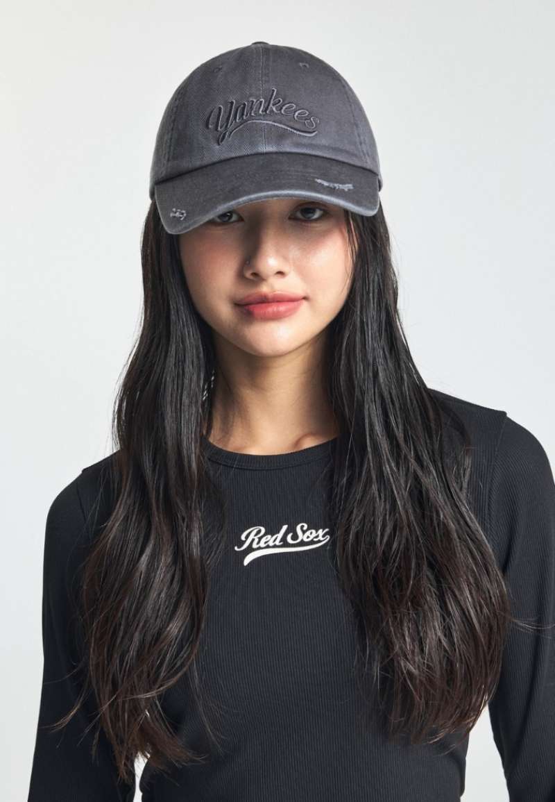 キャップ MLB Korea Varsity Vintage Culsive Damage Unstructured Ball C DAMAGE WASHING UNSTRUCTURED BALL CAP LOS ANGELES DODGERS