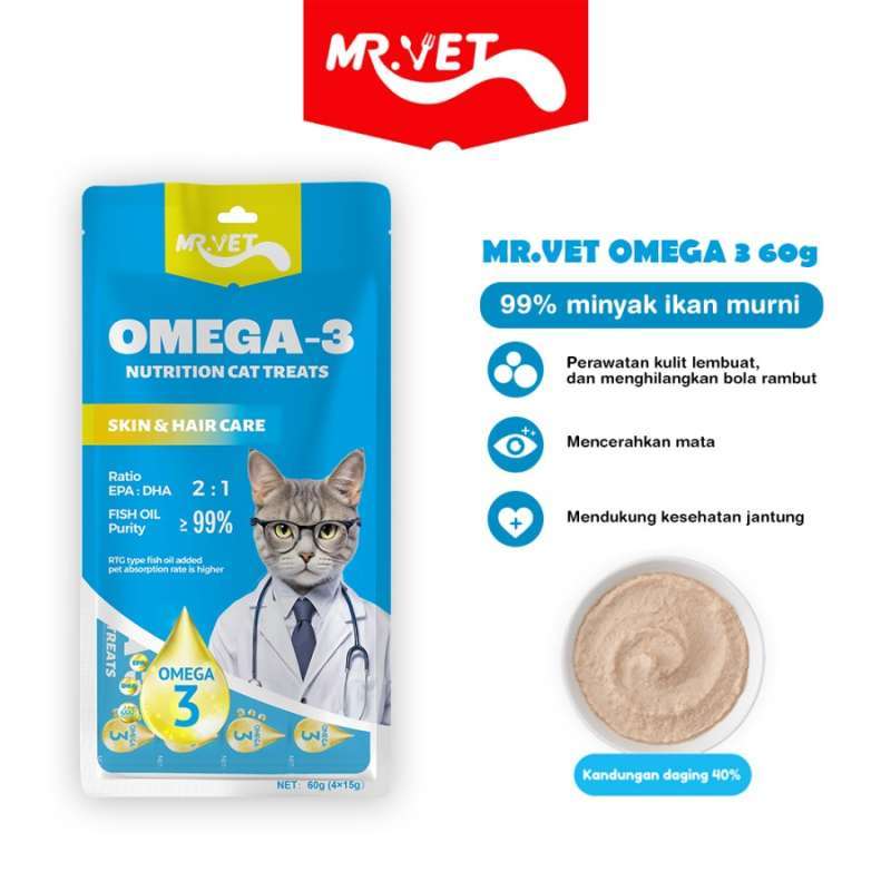 VET Cat Snack Liquid 15 GR x Pcs Cemilan Creamy Treats Makanan Kucing  Basah MrVet
