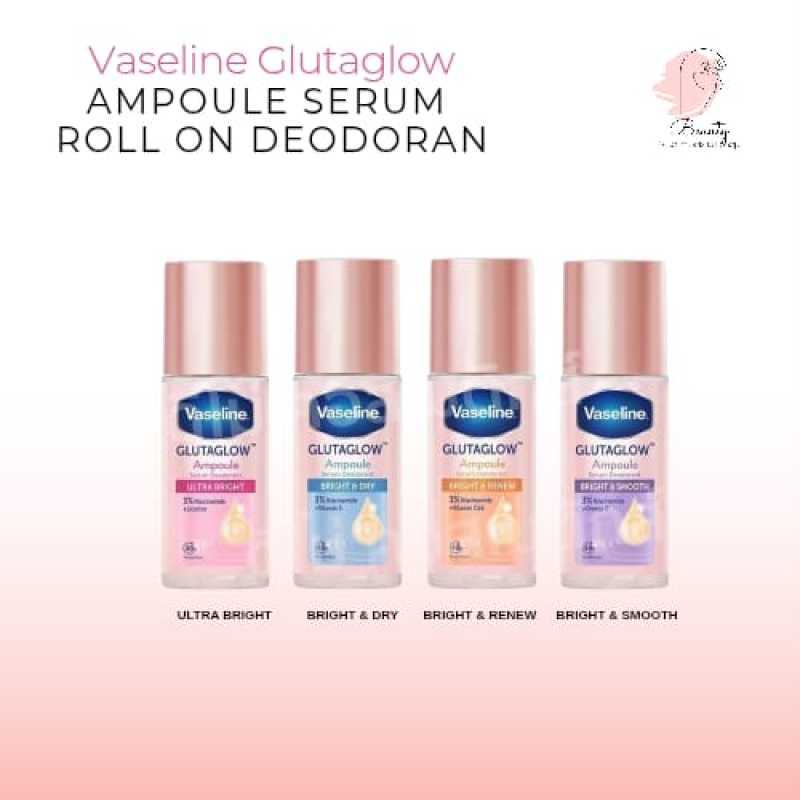 Vaseline Roll-On Serum GlutaGlow Ampoule - Déodorant Bright Smooth 45ml - Neuf