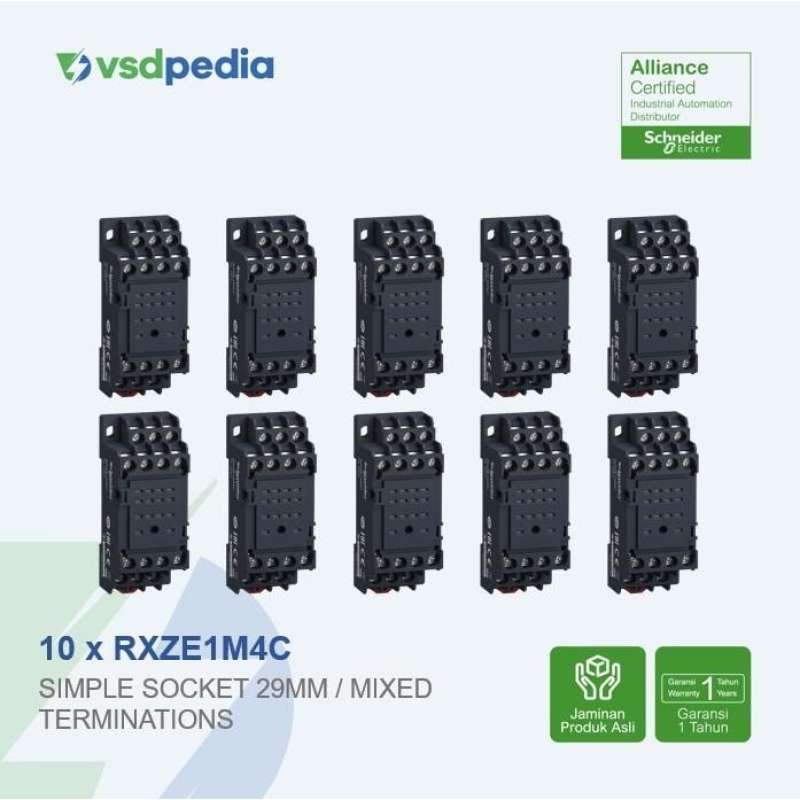 Promo Schneider Simple Socket 29mm / Mixed Terminations Rxze1m4c Diskon ...