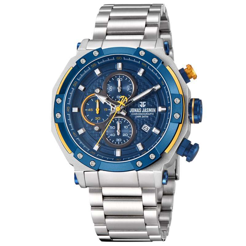 Jual Jonas Jasmin 5386 Jam Tangan Pria Chronograph Stainless Steel