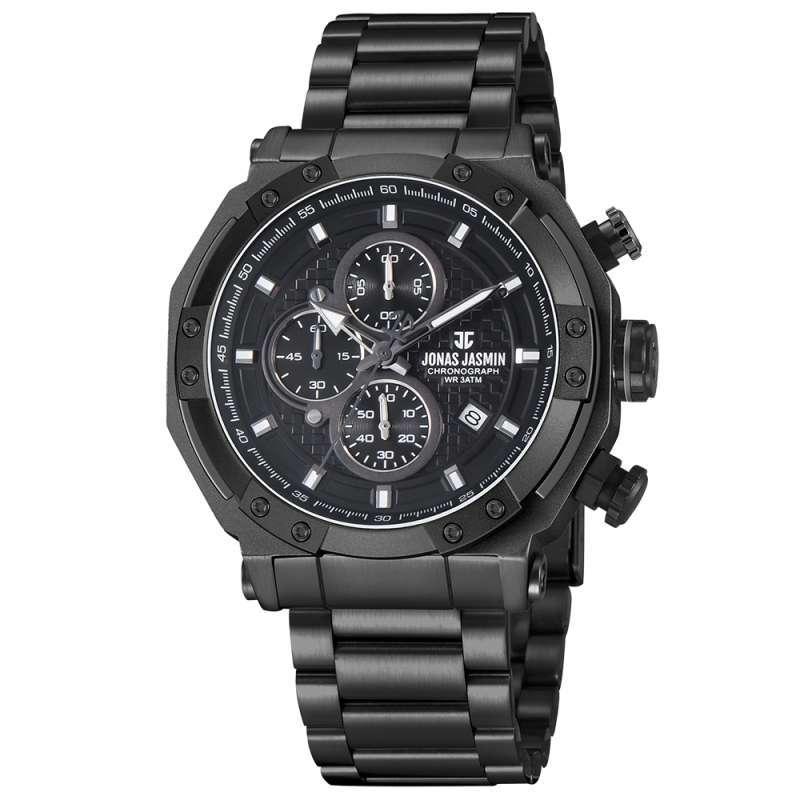 Jual Jonas Jasmin 5386 Jam Tangan Pria Chronograph Stainless Steel
