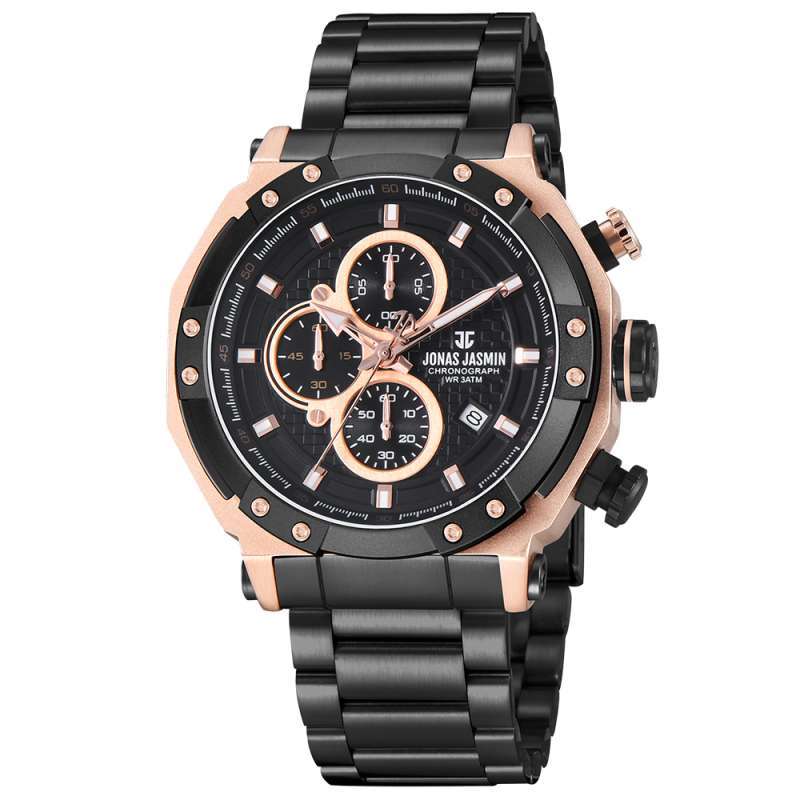 Jual Jonas Jasmin 5386 Jam Tangan Pria Chronograph Stainless Steel