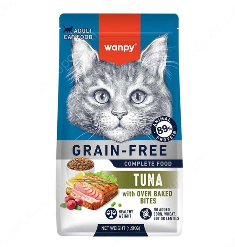 WANPY Grain Free Adult Cat Tuna KG Dry Food Makanan Kucing Kering  Dewasa Premium
