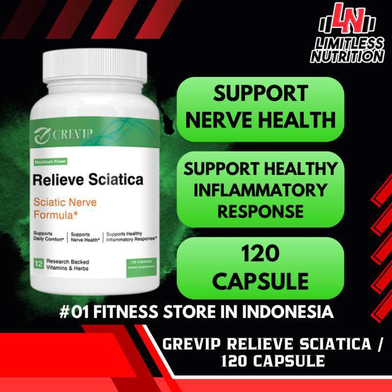 Jual Grevip Usa Relieve Sciatica B Complex + Acetyl L Carnitine 300mg 120  Capsules - Support Nerve Health With Herbal Blend Di Seller Limitless  Nutrition - Kuta, Kab. Badung