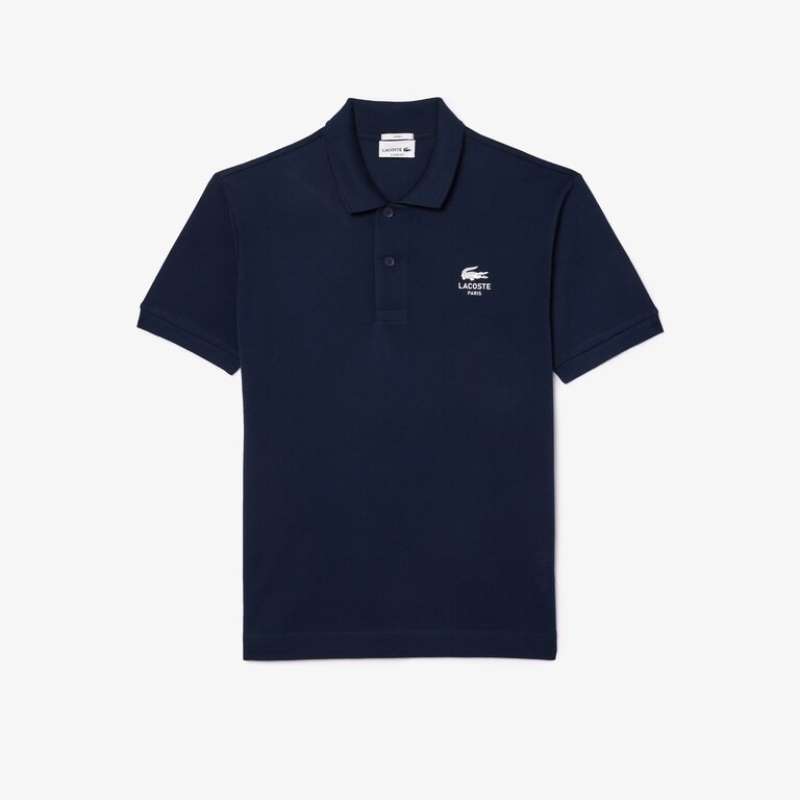 HOT Kaos Polo Lacoste Dark Blue Polo Lacoste Polo Shirt Men