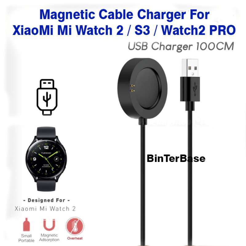 Magnetic Kabel Charger Dock for Xiaomi Mi Watch S3 Watch2 PRO Cable  charger USB pin Ujung Charging Ori original Quality