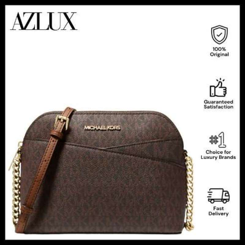 brown jet set dome crossbody