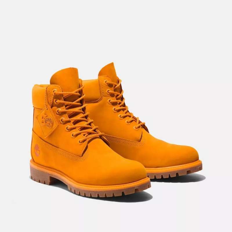 Jual Sepatu Boot Pria Timberland In Premium Waterproof Orange