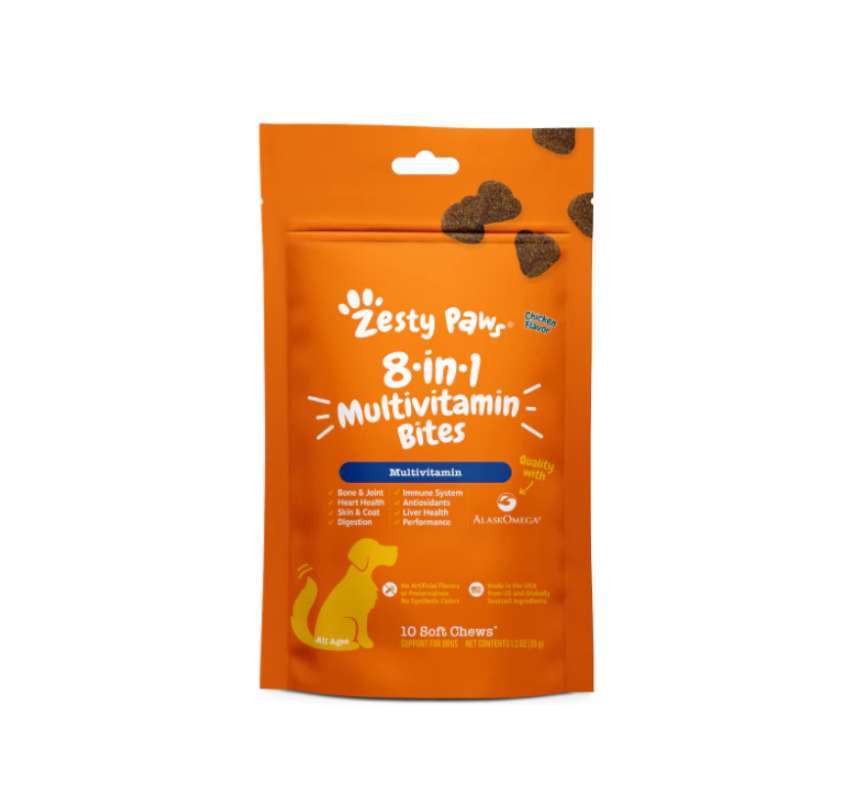 Jual Zesty Paws 8-in-1 Multivitamin Bites For Dogs 10ct Chicken