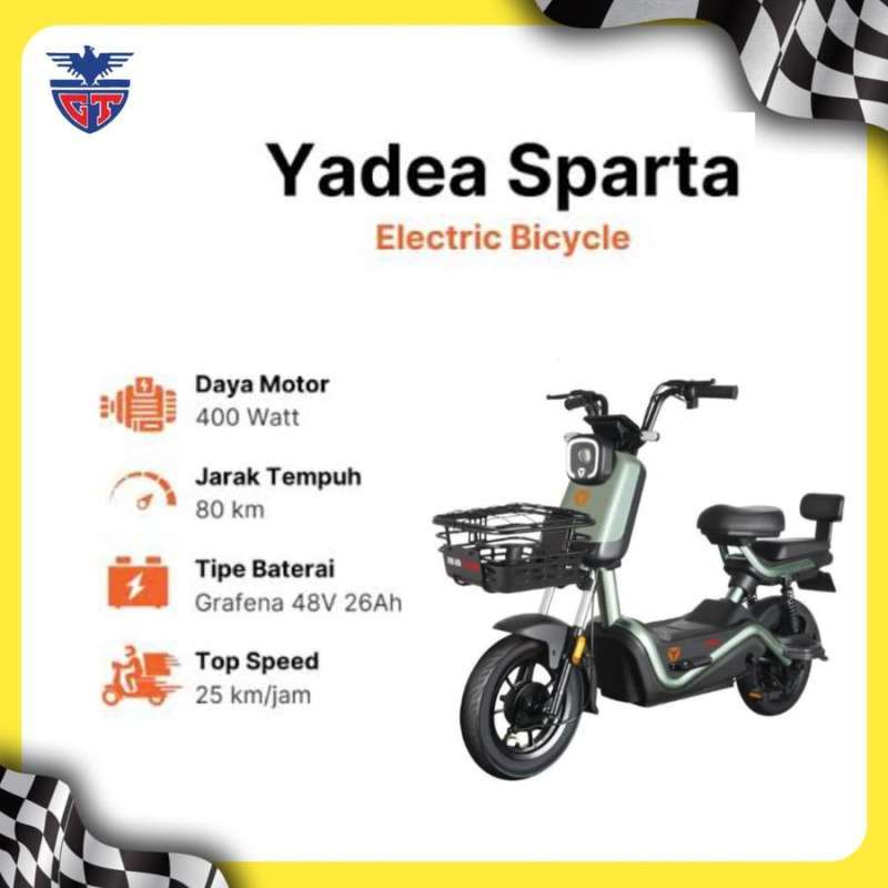 Bicicleta Eléctrica Bici Yadea Yadea Sparta Sepeda Listrik
