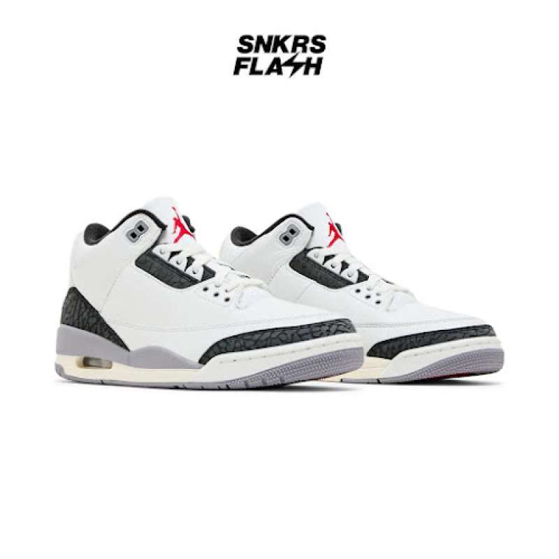 Promo Sepatu Sneakers Pria Nike Air Jordan Retro White Cement
