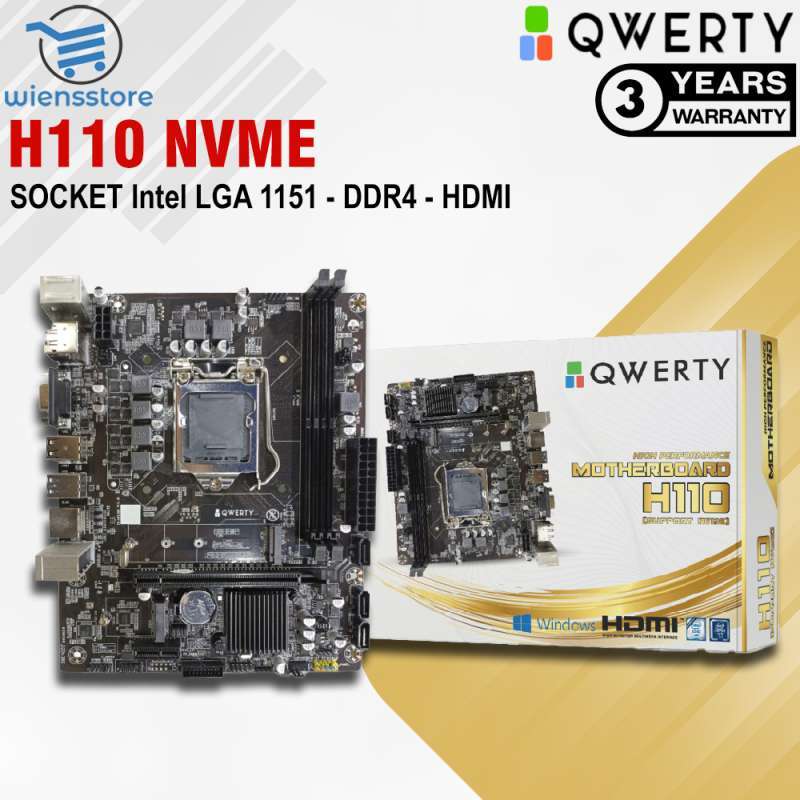H110 Motherboard Zebronics I3 Motherboard QWERTY H110 DDR4 NVMe