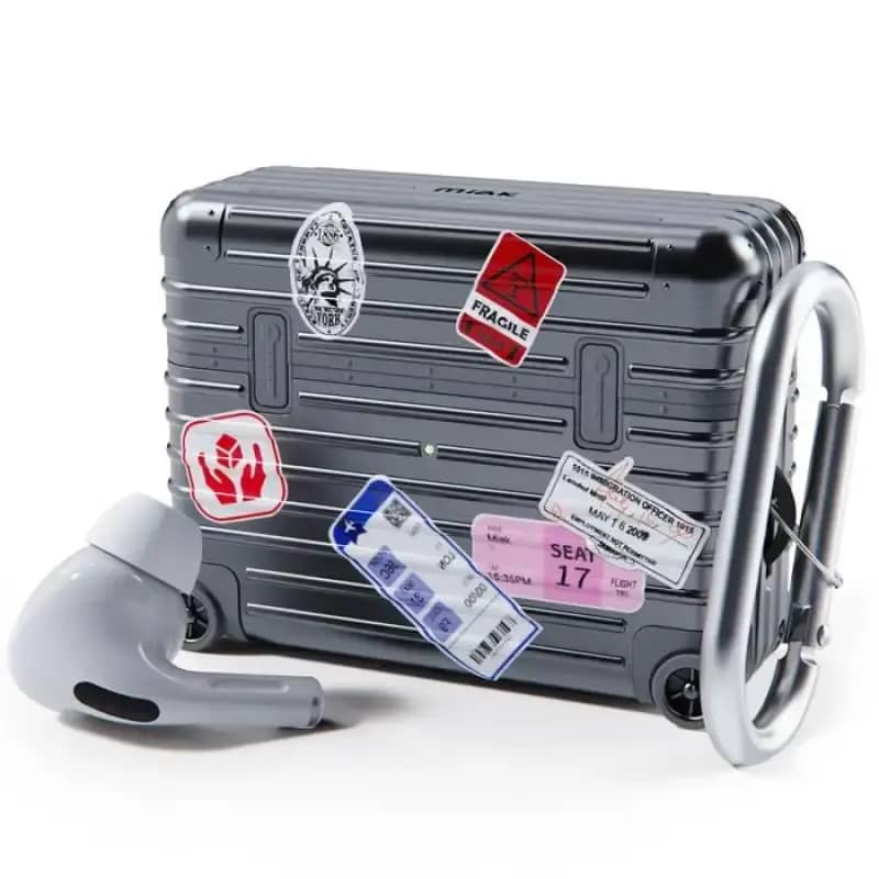 Miak Signature Suitcase Design Case Compatible For AirPods Pro 2nd Gen  Casing Airpods Pro Black