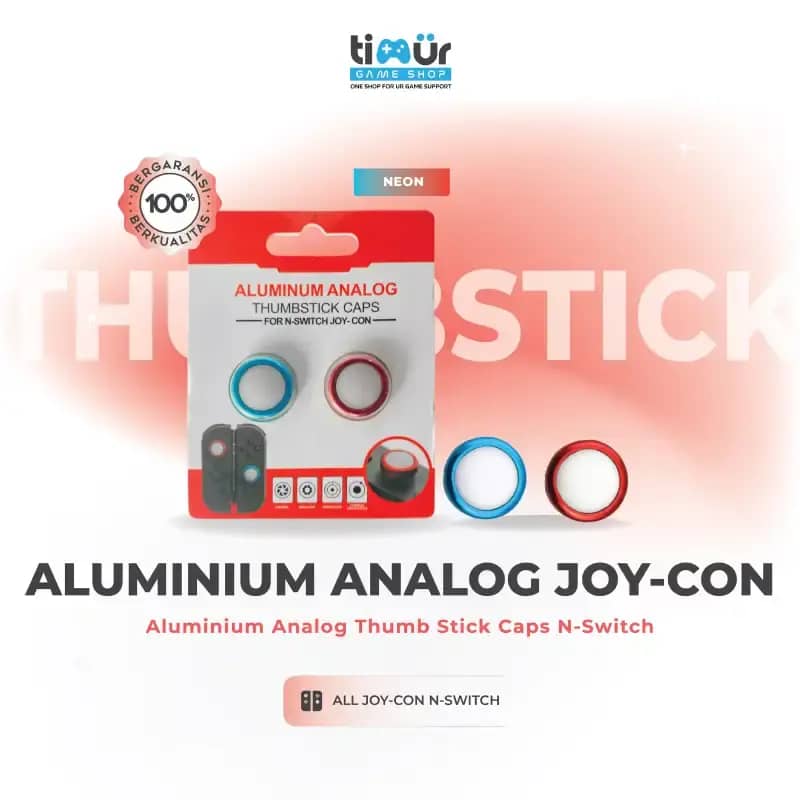 Jual Aluminium Analog Anti-slip Thumbstick Cover Thumb Grip Caps