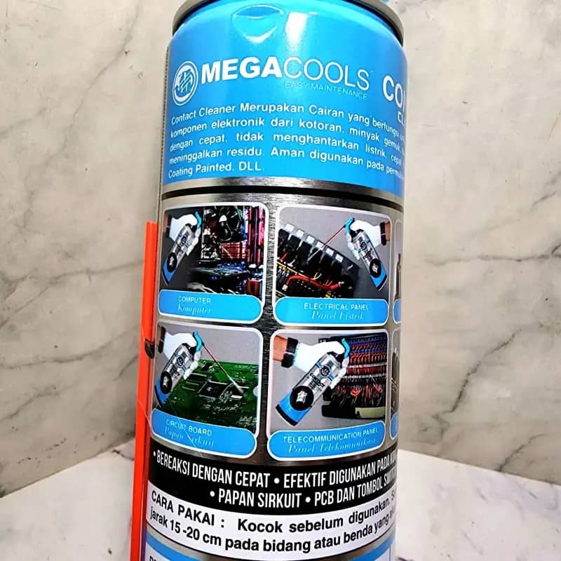Jual Megacools Contact Cleaner 500ml (spray Pembersih Bagian Elektronik ...