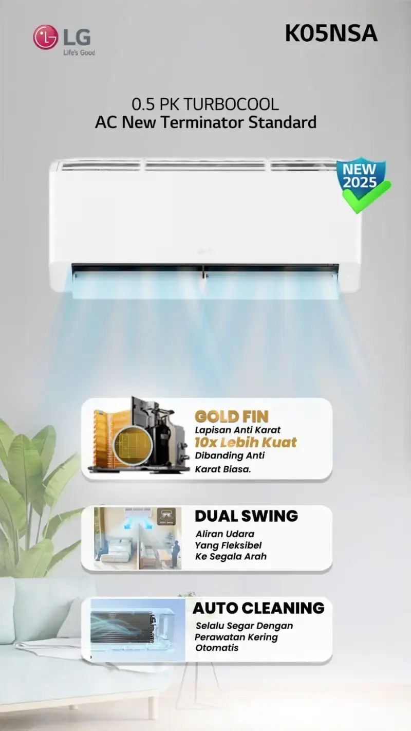 Air Conditioner LG  K-05NSA STANDART 0.5PK