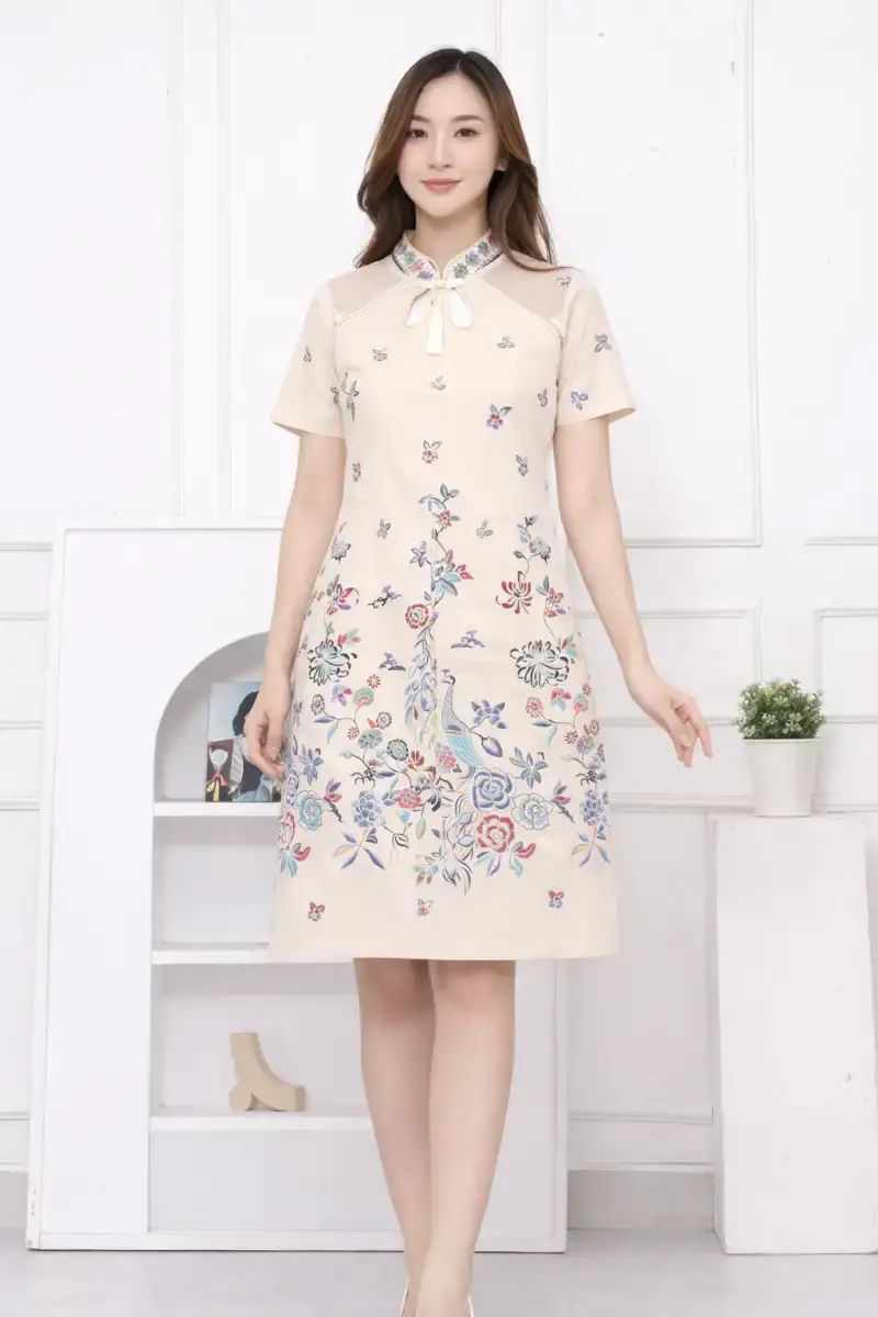 white and navy blue dress Just A Girl Mini Dress Navy
