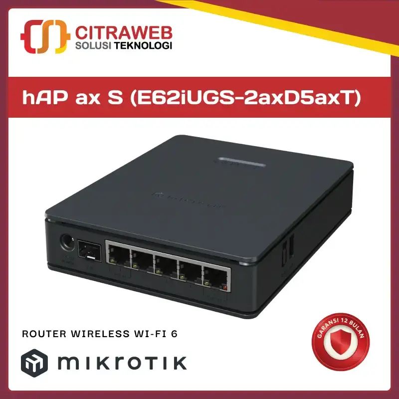 Promo E62iugs-2axd5axt (hap Ax S) Mikrotik Router Wireless Wi-Fi 6 ...