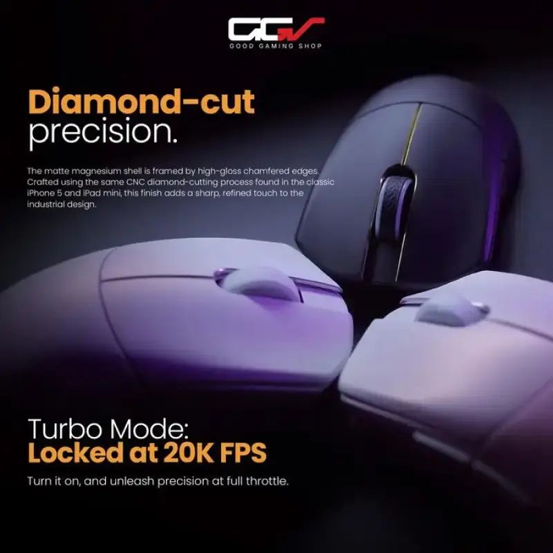 Promo Wlmouse Huan Stainless Magnesium Alloy Wireless Gaming Mouse