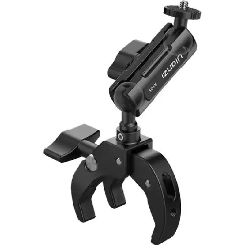 Promo R105 Bicycle Rail Mount Camera Clamp With Double Ball Head 360 ...