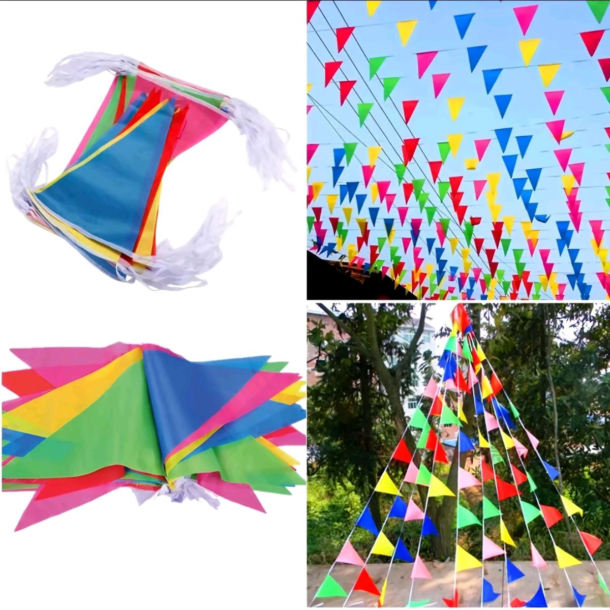 Jual Bendera Renteng Renceng Rawis Merah Putih & Warna Warni 5 Meter Di ...