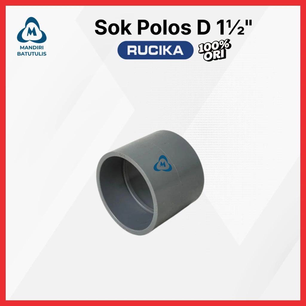Jual Sok Polos D Rucika Sambungan Pipa - Fitting Pipa Pvc Ukuran 1 1/4 ...