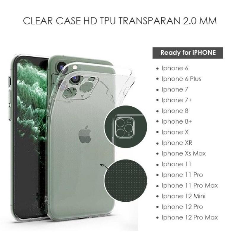 Clear Case Iphone 8Plus 11 X XR XS MAX PRO MAX Soft Transparan