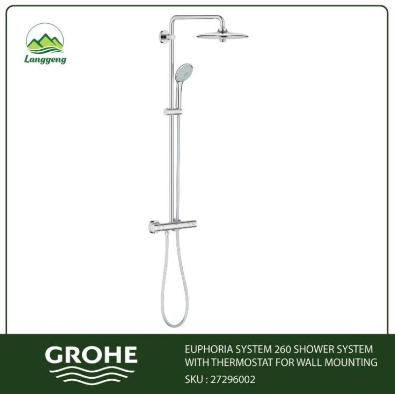 Jual Grohe 27296002 Euphoria 260 Shower System With Thermostat For Wall ...