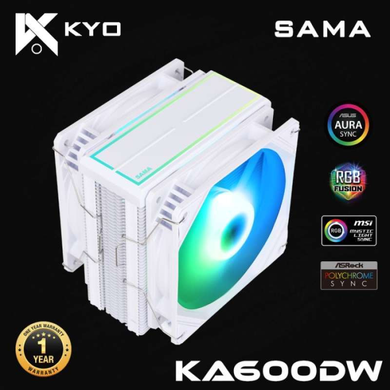 Promo KYO SAMA KA600DW CPU COOLER ARGB FAN PROCESSOR COOLER ARGB 6 ...