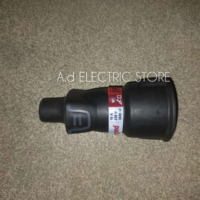 REV 0018260500 Spina piatta di sicurezza 230 V Nero IP20