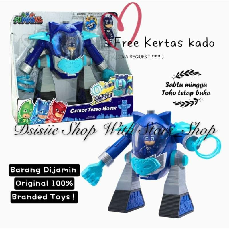 Promo Pj Masks Turbo Movers Catboy Original / Mainan robot Anak Pj Masks Ori Diskon 23 di