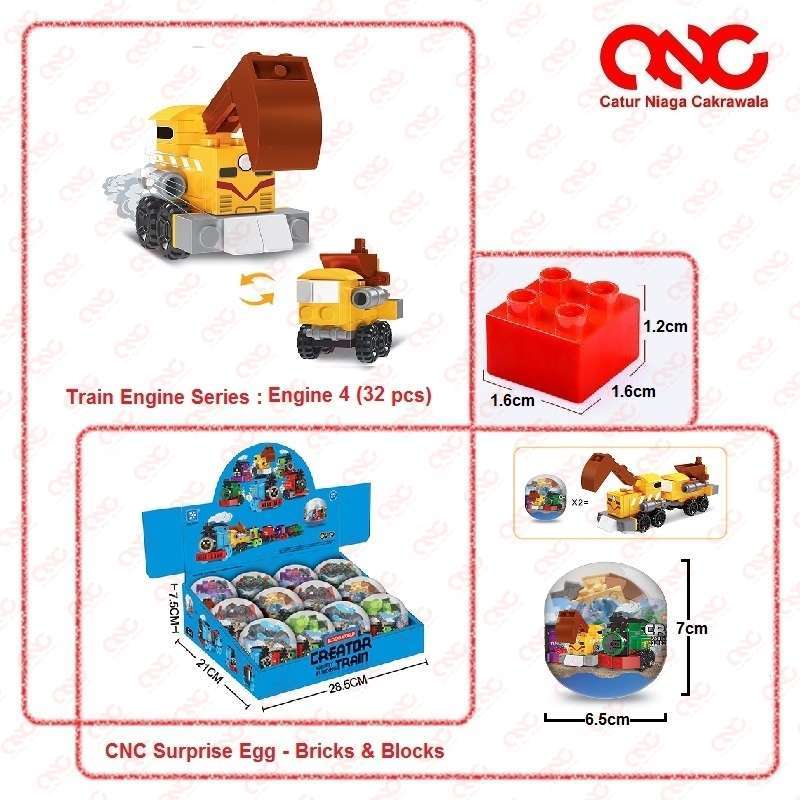 Jual Cnc Surprise Egg Bricks & Blocks Thomas And Friends Series