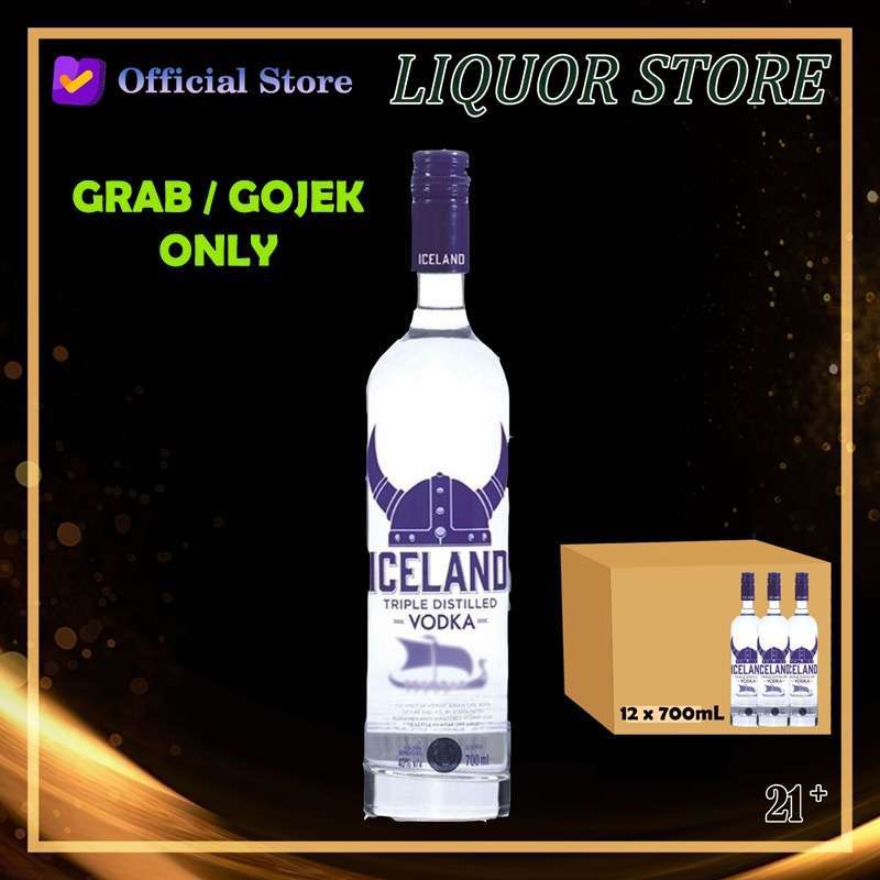 Jual Iceland Vodka 700ml Karton (12 Botol) di Seller Liquor Official