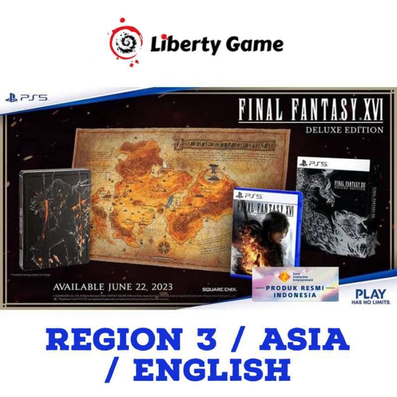 Jual PS5 Final Fantasy XVI / Final Fantasy 16 / FF16 FF XVI Deluxe Edition di Seller Liberty