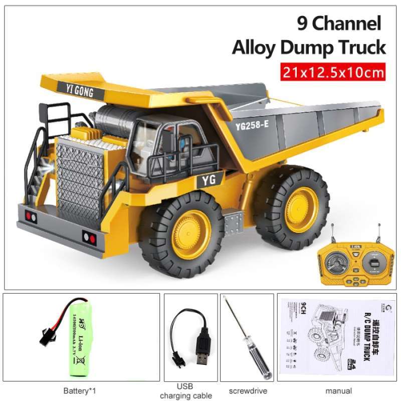 Jual Yigong 258-21 Mainan Remote Control Rc Dump Truck Alat Berat Di ...