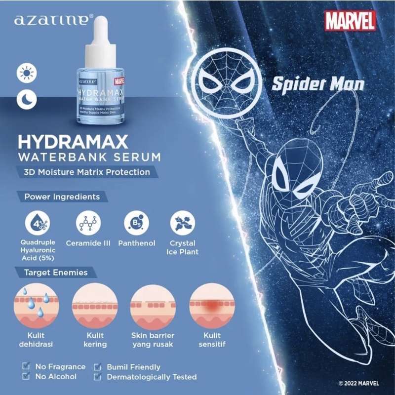 Promo Azarine X Marvel Superhero Serum | Retinol / Anti Aging / Acne ...