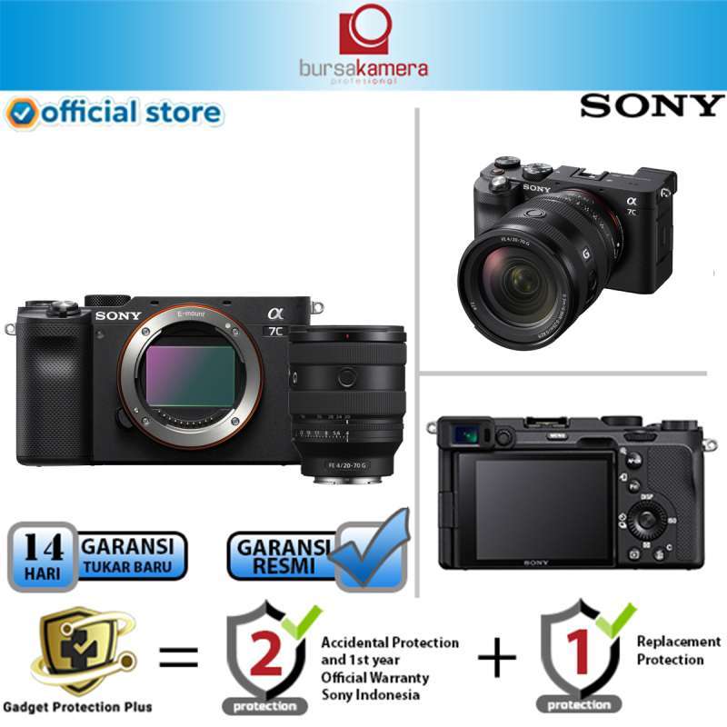 Jual BKP SONY Alpha A7C Mirrorless Digital Kamera Sony a7c kit FE 2070mm f4 G Lens Original