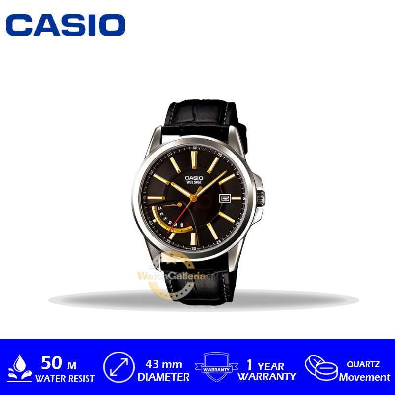 Casio Man Analog MTP E102L 1AVDF Jam Tangan Pria