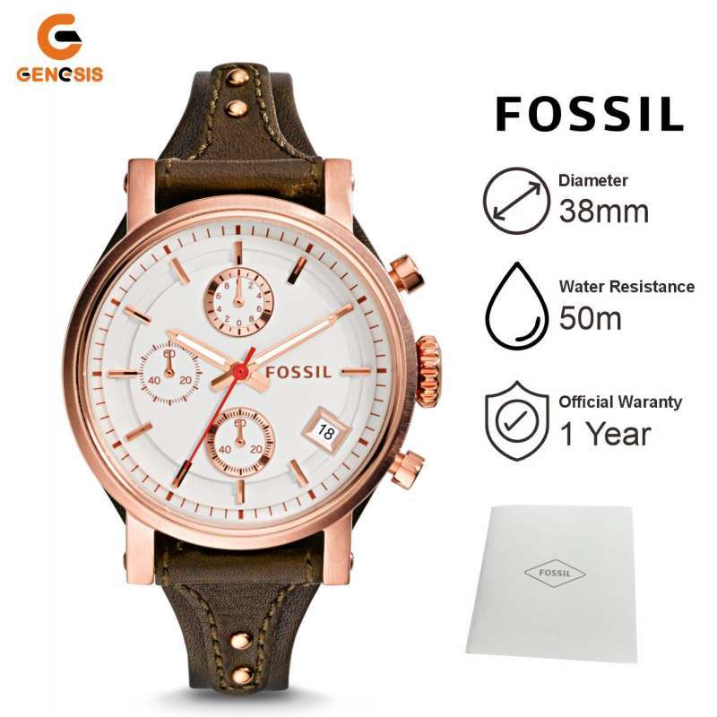 Promo Jam Tangan Wanita Fossil Es3616 Boyfriend Chronograph Raisin Leather Strap Brown Gold Diskon 72 Di Seller Toko Genesis Surabaya Official Store Toko Genesis Surabaya Kota Surabaya Blibli