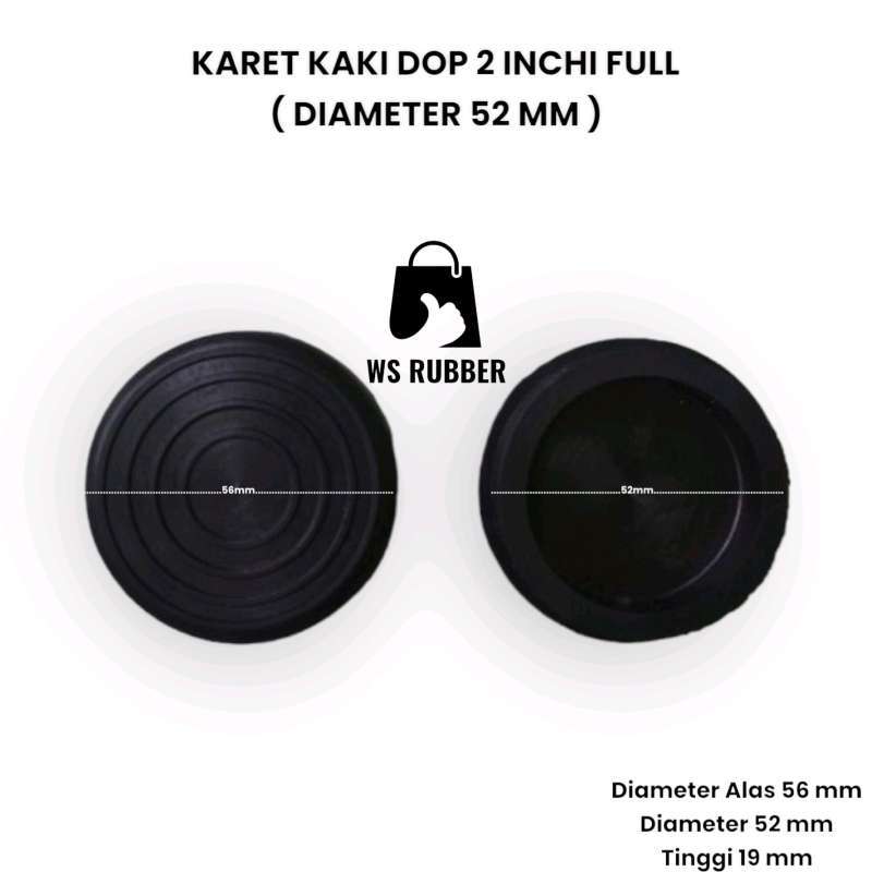 Jual Karet Kaki Dop 2 Inchi Full Diameter 52 mm / Karet Tutup Kaki Meja ...