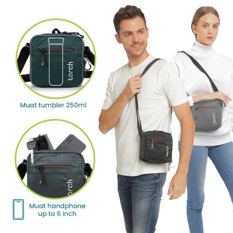 Promo Torch Tas Selempang Bahu Pria Wanita - Sling Bag Travel Pouch